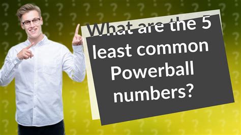 least common powerball numbers